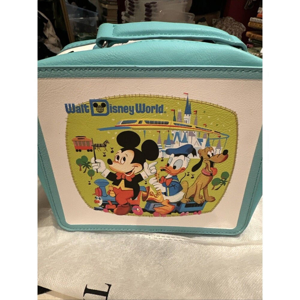Walt Disney World 50th Anniversary Vault Mickey Loungefly Shoulder Bag Lunchbox